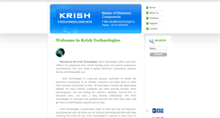 Desktop Screenshot of krishtechnologies.in