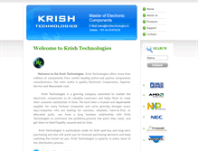 Tablet Screenshot of krishtechnologies.in